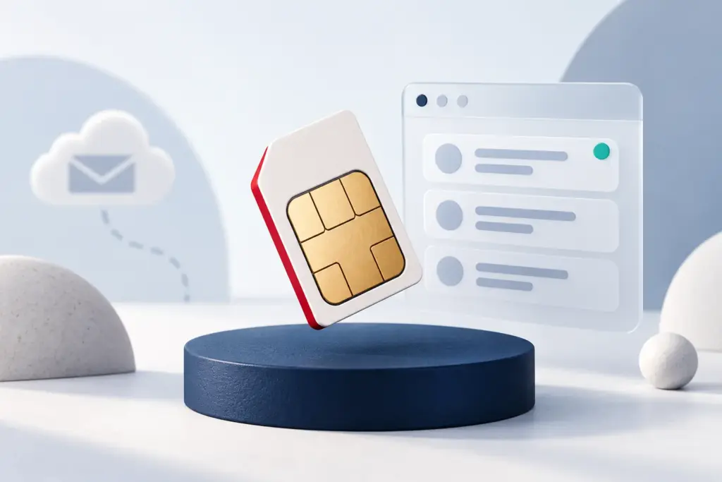 美国实体 SIM 卡连接免费的公开短信收件箱